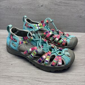 Keen Whisper Sandals Size 5 Rays Fusion Colorway Pull On Bungee Lace Up Outdoor